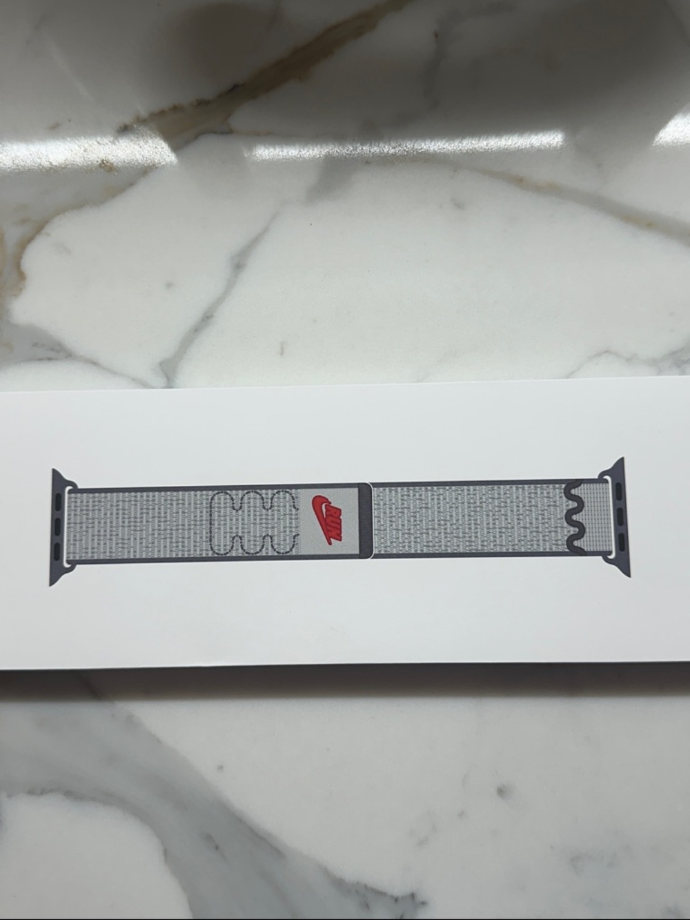 NIB Nike Sport Loop Apple Watch Band - 42mm - Veiled Grey